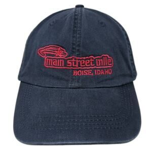 Main Street Mile Slideback Hat Blue One Size Embroidered Alternative